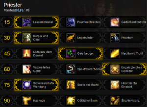 Schatten-Priester Skillung 5.0.4 Stufe 85 (MoP)