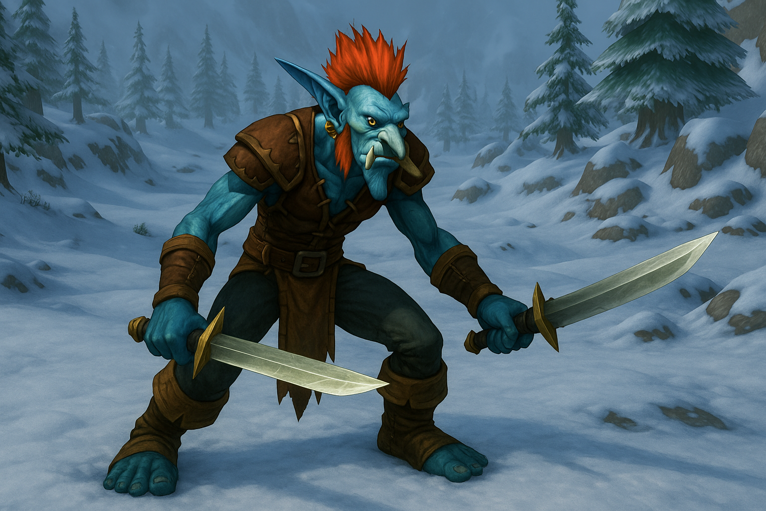 WoW Classic Troll Schurke i Winterspring AI
